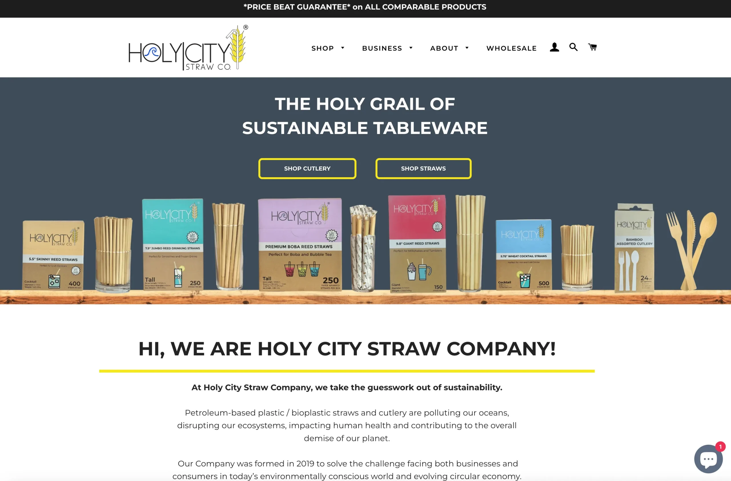 Site da Holy City Straw Company