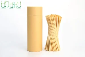 Bulk bamboo straws with eco friendly paper tube