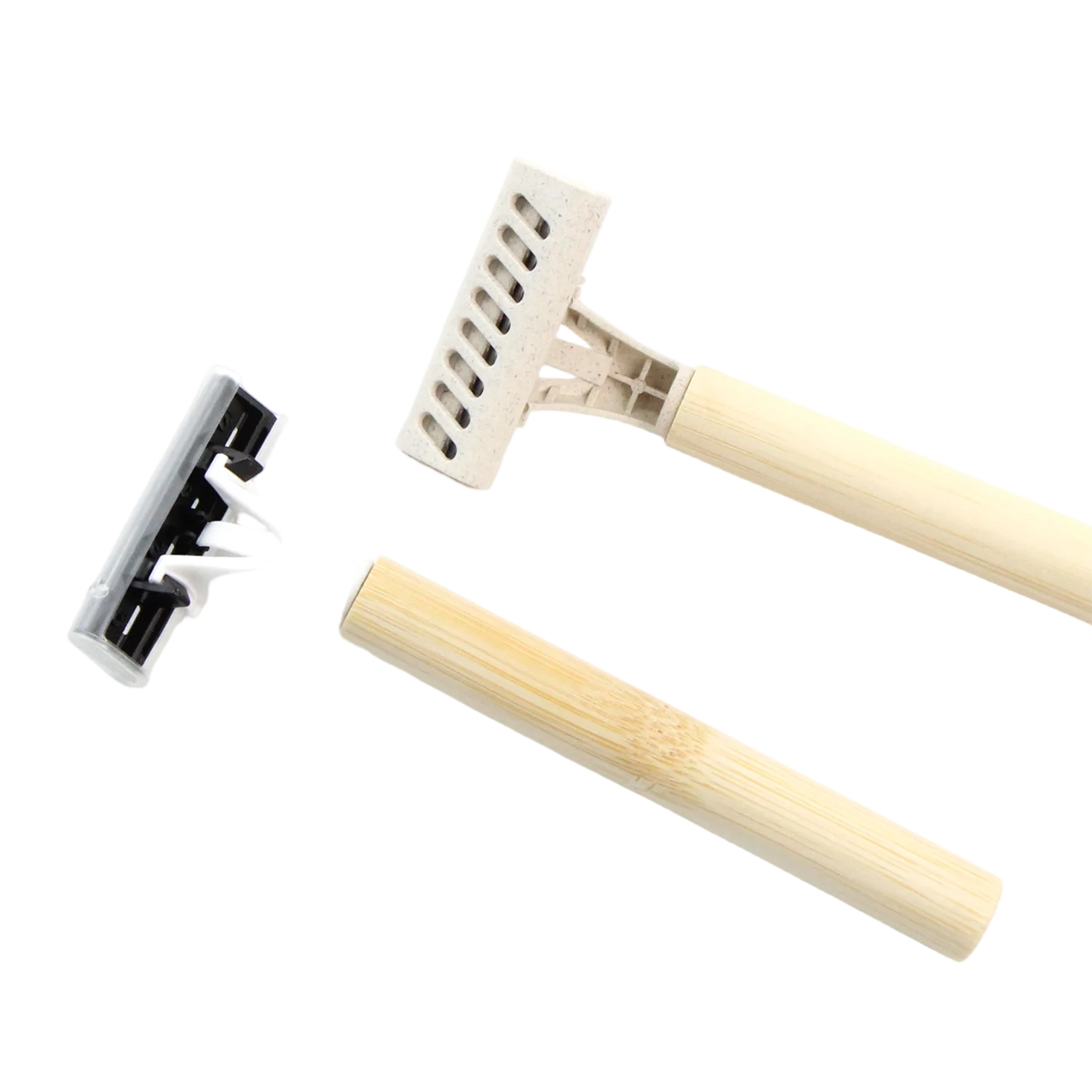 Sustainable bamboo razor with eco friendly handle Sustainable bamboo razor with eco friendly handle