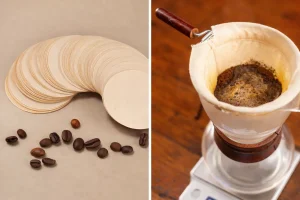 Comparison of paper coffee filters and cloth coffee papers