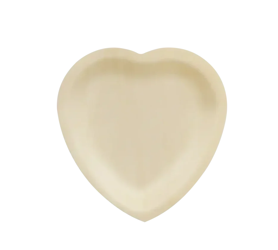 Heart-shaped Wooden Plate
