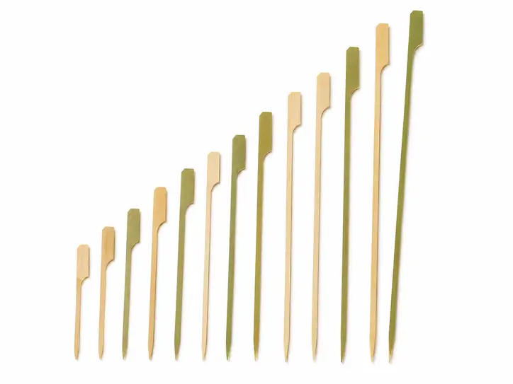 Bamboo paddle picks and teppo skewers